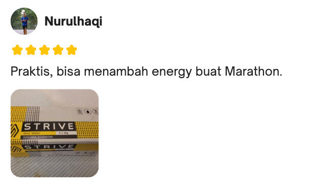 Strive energy gel tersertifikasi halal