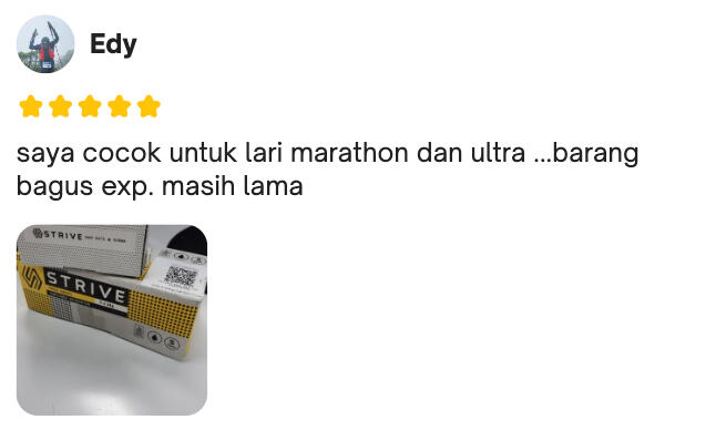 Strive energy gel tersertifikasi halal