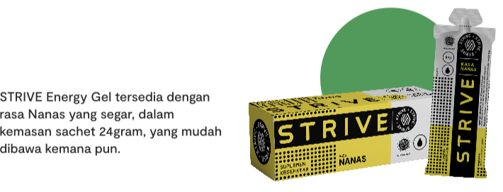 Saat tepat konsumsi strive energy gel