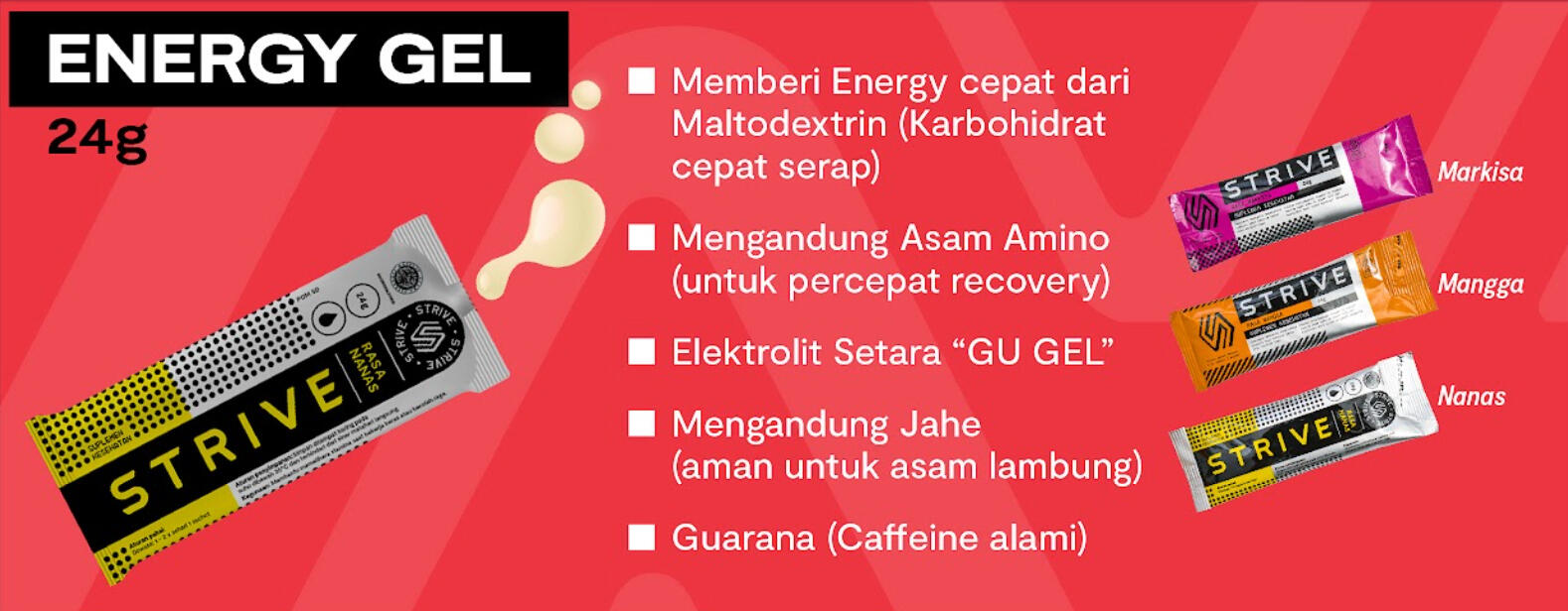 Saat tepat konsumsi strive energy gel
